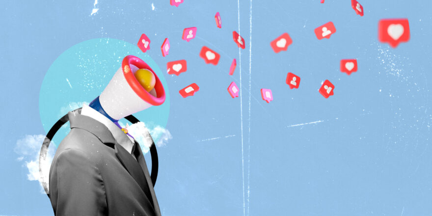 social-media-concept-composition